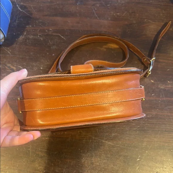 Venice Simpson Orient express Brown Leather and Canvas Shoulder Bag - Picture 3 of 8